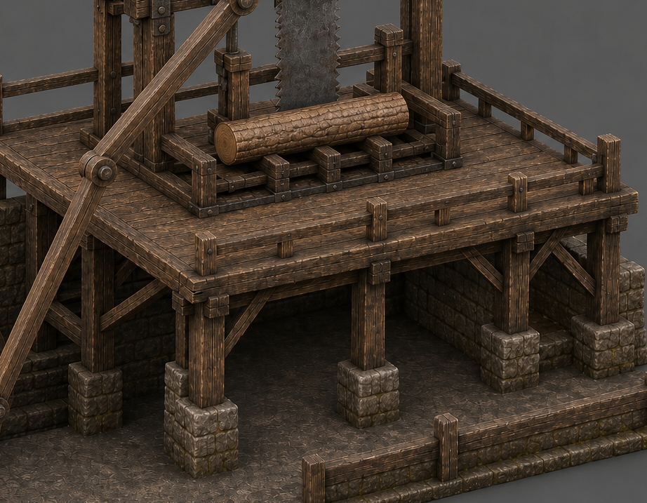 Aqueduct run across terrace steps in the dev build