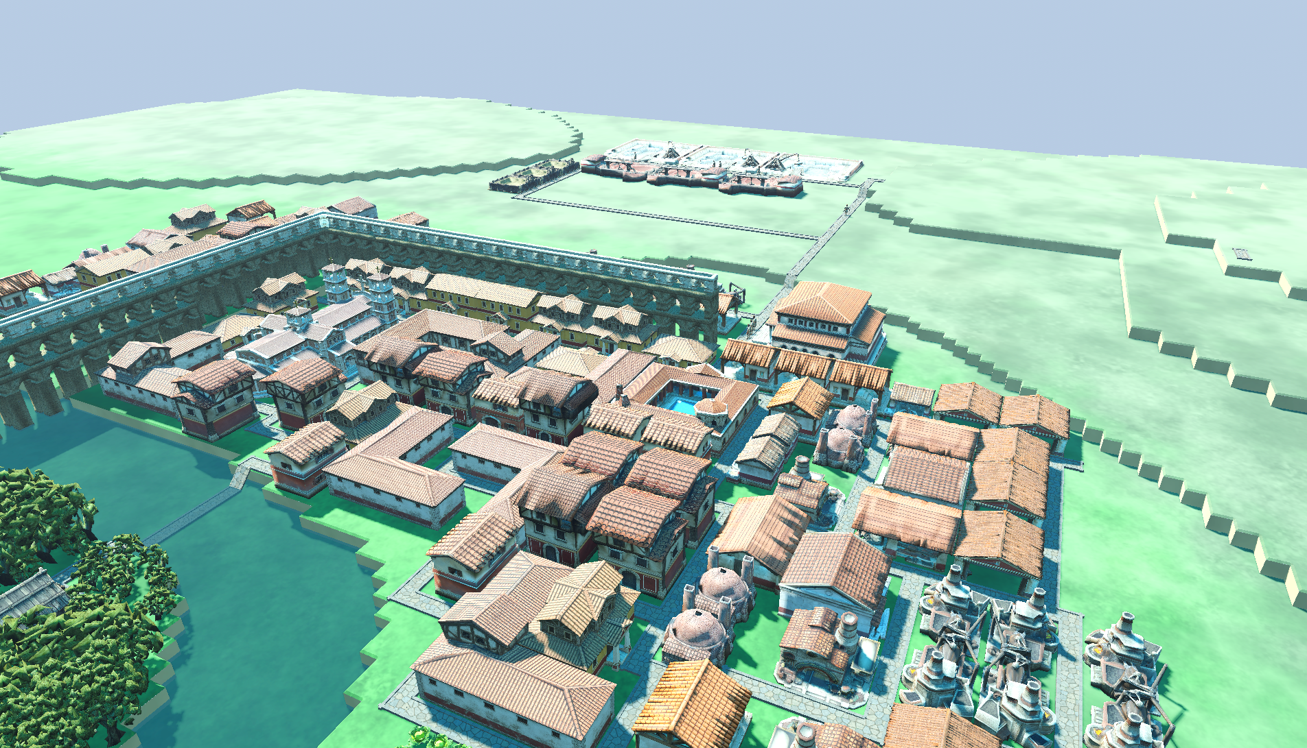 Settlement orbit — logistics still moves; the pick loop is lighter